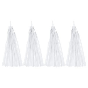Unique Bargains Handlebar Tassel Ribbon Decorations Scooter Bike Streamers 4 Pcs - 1 of 4