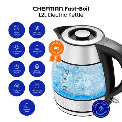 Chefman Rapid Boil Electric Tea Kettle - Thumbnail 5