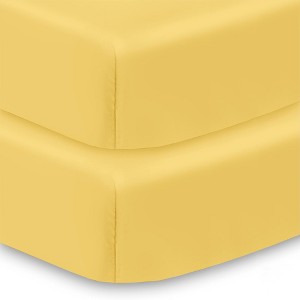 BreathableBaby All-in-One Fitted Sheet & Waterproof Cover for 52" x 28" Crib Mattress (2-Pack) - 1 of 4