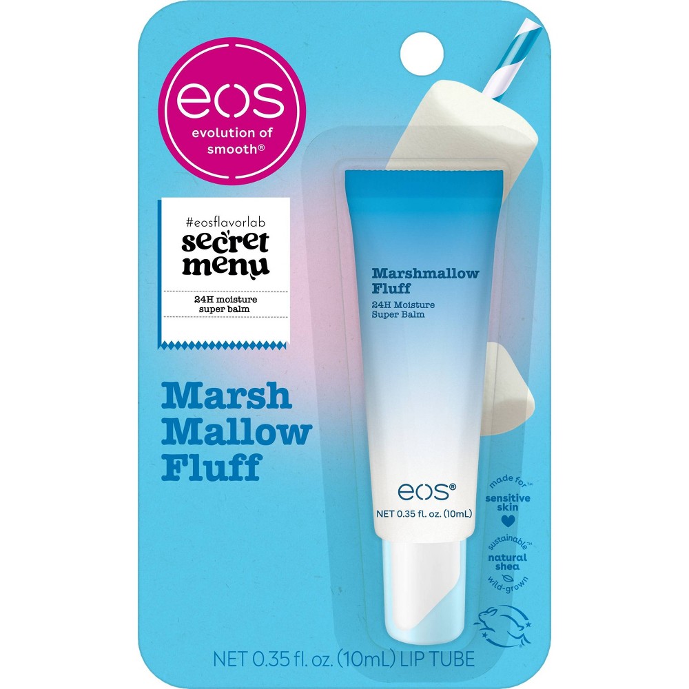 Photos - Lipstick & Lip Gloss E.O.S. eos Limited Edition Lip Balm 24H Moisture Super Balm - Marshmallow Fluff - 0.35 fl oz 