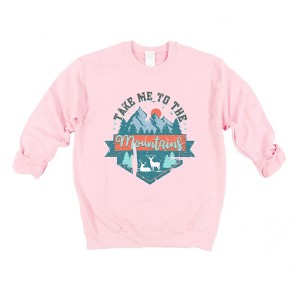 Simply Sage Market Women's Take Me To The Mountains Colorful Gildan Sweatshirt - 1 of 2