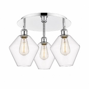 Cindyrella - 3 Light Flush Mount In Industrial Style-11 Inches Tall and 19.75 Inches Wide - 1 of 1