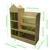 LOVMOR 4 Tier Kids Bookshelf, Baby Toddler Book Rack Toy Storage Organizer, Wooden Montessori Bookcase for Kids Rooms, Bedroom, Playroom, Nursery - 3 of 4