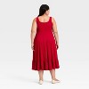 Women's Seamed Fit and Flare Midi A-Line Dress - Ava & Viv™ - 2 of 3