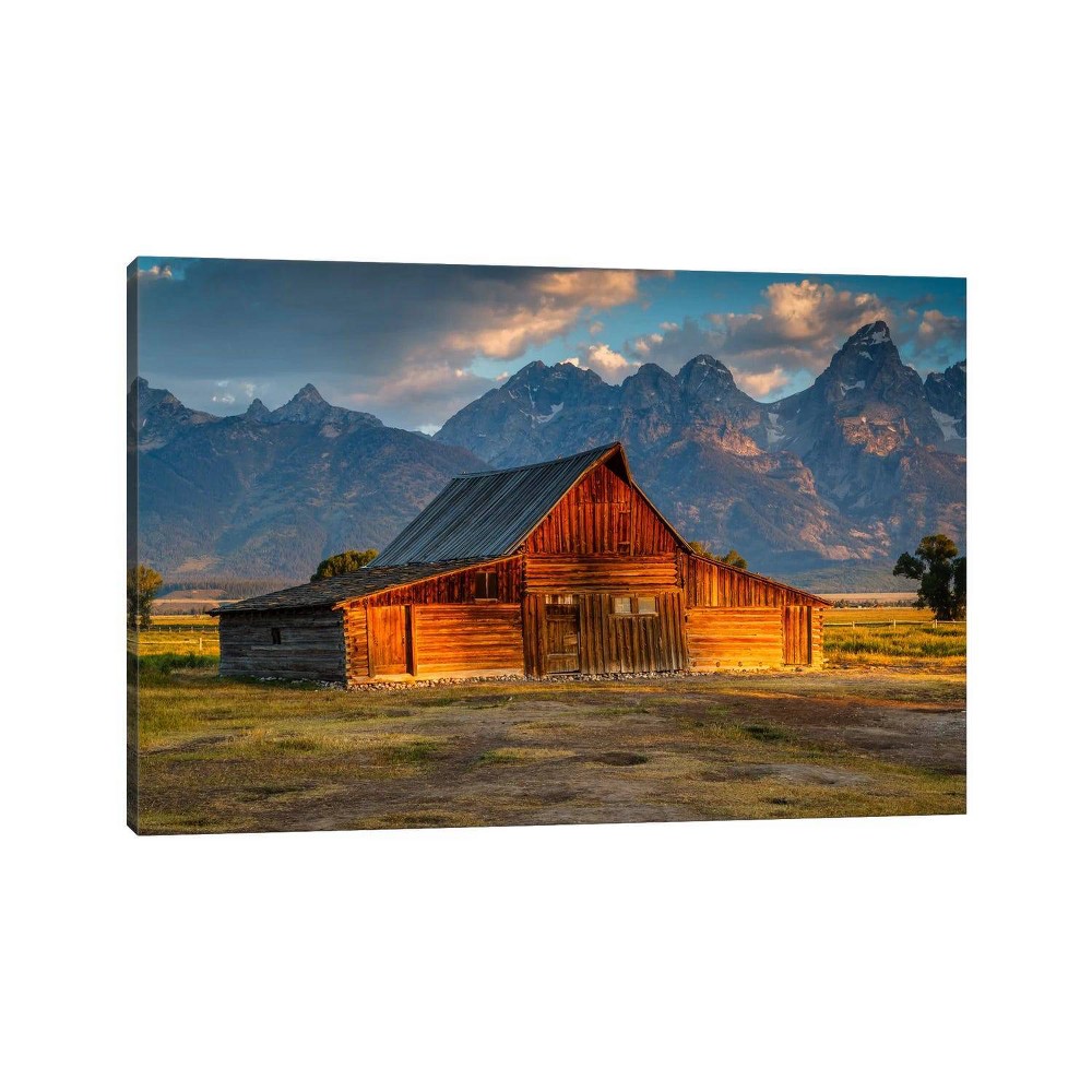 Photos - Other Decoration 18" x 26" x 1.5" Old Barn by Sergio Lanza Unframed Wall Canvas - iCanvas: