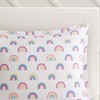 Gracie Mills Orson Cotton Cabana Stripe Reversible Comforter Set with Rainbow Print - 3 of 4