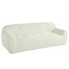 85.8" Chenille Tufted 3-Seater Sofa with Full Sponge Compression, Pocket Spring Support - 4 of 4