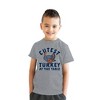Youth Cutest Turkey At The Table T Shirt Funny Cute Thanksgiving Dinner Joke Tee For Kids - Crazy Dog Youth T Shirt - 3 of 4