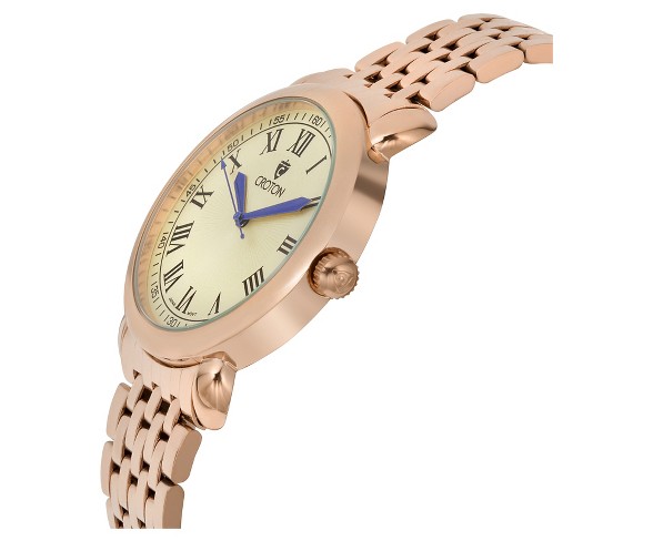 Men's Croton Analog Watch - Gold  Ivory Dial