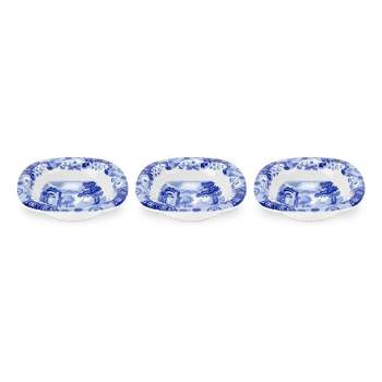 Spode Blue Italian Dipping Dishes, Set of 3, 5 Inch, Blue/White