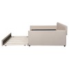 PAGED Twin Size Velvet Fabric Daybed Modern Wooden Bed Frame with 2 Storage Drawers for Bedroom and Living Room - 4 of 4
