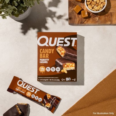 Quest Nutrition Peanutty Caramel Candy Protein Bar - 15g Protein - 8.04oz/4pk