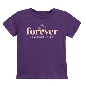 The Juniper Shop Forever Chasing Sunsets Sun Youth Short Sleeve Tee - XL - Purple - 1 of 4