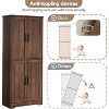 Acekool 70 Inch Tall Kitchen Pantry Cabinet, 4 Door Storage Cabinet with Adjustable Shelves, Utility Hutch for Dining Room, Living Room, White - 4 of 4