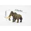 Wooly Mammoth, Prehistoric, Extinct Animal, Hand Painted, Realistic Toy Figure, Model, Replica, Kids, Educational, Gift,   3 Inches   CH432 BB109 - 2 of 4