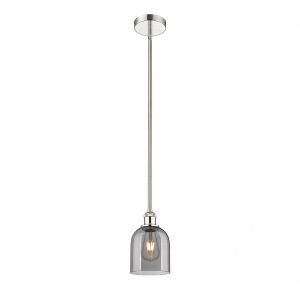 Bella - 1 Light Stem Hung Mini Pendant In Industrial Style-9 Inches Tall and 5.5 Inches Wide - 1 of 1