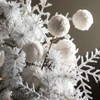 8.5"H  10.5"H & 11.75"H Sullivans Christmas White Snowflake Ornament Set of 3  White - 4 of 4
