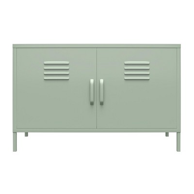 RealRooms Shadwick 2 Door Metal Locker Accent Cabinet