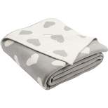 Truelove Knit Throw Blanket - Light Grey/Natural - 50" x 60" - Safavieh