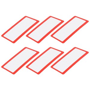Unique Bargains 3X Fresnel Lens Magnifier for Seniors Macular Degeneration 6 Pcs Red - 1 of 4