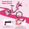 Infans 14" Kids Bike w/Doll Seat Girls Bicycle w/Training Wheels for 3-5 Years Old Girl - 4 of 4