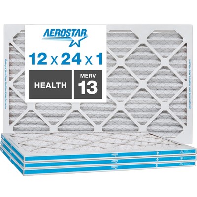 Aerostar AC Furnace Air Filter - Health - MERV 13 - Box of 4
