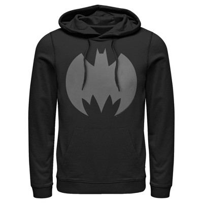 Men's Batman Logo Geometric Pull Over Hoodie - Black - Large : Target