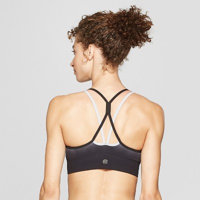 Seamless Padded Strappy Cami Sports Bra 