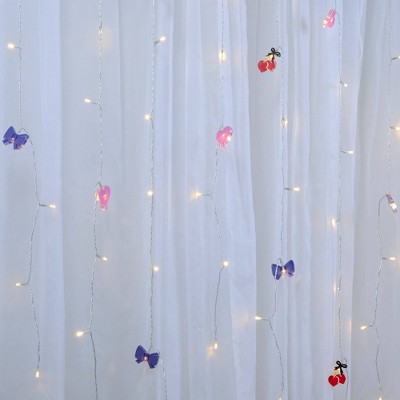 West & Arrow Drippy Heart and Cherry Heart with Bow Multi Icon String Lights