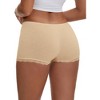 INSPIRE CHIC Women's Seamless Ice Silk Lace Trim Slip Shorts for Under Dresses Lightweight Elastic Boyshorts - 2 of 4