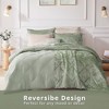 Racxily Velvet Duvet Cover Set, Diamond Quilted Design with Throw Pillow, Champagne - 4 of 4