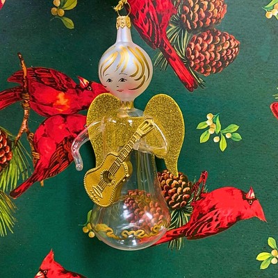 Italian Ornaments 5.5 Inch Swiftly Singing Taylor Angel Italian Ornament Tree Ornaments