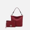 MKF Collection Viviana Vegan Leather Hobo Bag with Matching Wristlet by Mia K - 2 of 4
