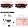 Hachkiko 16 Inch Waterproof PU Leather Laptop Bag - Convertible Backpack & Briefcase with Padding for Work, Travel - 2 of 4