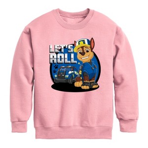 Boys' - Paw Patrol - Let's Roll Chase Graphic Long Sleeve Fleece Sweatshirt - 1 of 3