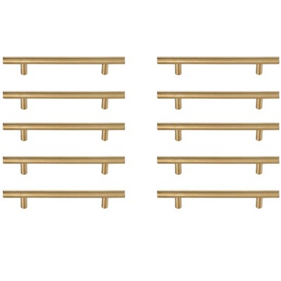 Elegant Lighting Quinn 5" Center to Center Brass Bar Pull Multipack (set of 10)