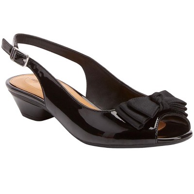 Comfortview Women's Wide Width The Reagan Slingback - 8 1/2 W, Black ...