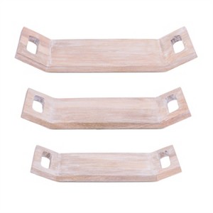Washed Mango Wood Tray (Set of 3) - 1 of 1