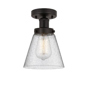 Cone - 1 Light Semi-Flush Mount In Industrial Style-8.25 Inches Tall and 6.5 Inches Wide - 1 of 1