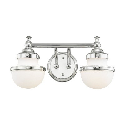 Livex Lighting Oldwick 2 - Light Vanity in  Polished Chrome