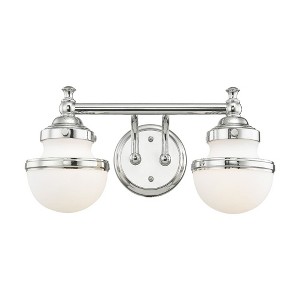 Livex Lighting Oldwick 2 - Light Vanity in  Polished Chrome - 1 of 1