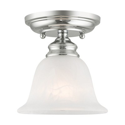 Livex Lighting Essex 1 - Light Flush Mount in  Polished Chrome