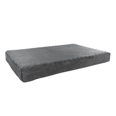 Pet Adobe Egg Crate and Memory Foam Orthopedic Pet Bed With Washable Cover - 37" x 24", Gray
