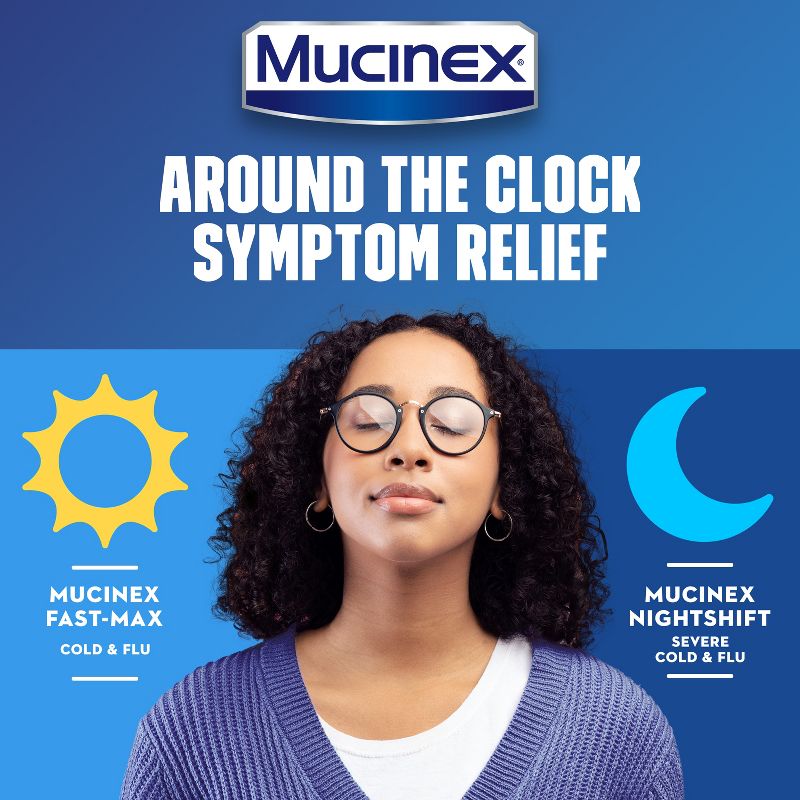 Mucinex Max Strength Cold &#38; Flu Medicine - Day &#38; Night - Liquid - 6 fl oz/2ct, 5 of 10