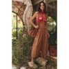 Coolmee Women's Drawstring Striped Pants Loose Wide Leg Casual Lounge Pants with Pockets - 4 of 4