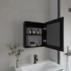 GlasFlength Decorative Wall Mirrors Bathroom Decor Cabinet Accent Mirror Vanity Medicine Cabinet Mirrors for Bathroom Wall, Black, 18.6"*5.7"*20.5" - 3 of 4