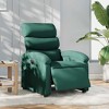 vidaXL Electric Recliner Chair for Elderly - Adjustable Fabric Armchair, Dark Green, with Motorized Tilt, Comfort Padding, Side Pocket - 2 of 4
