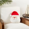 Saro Lifestyle Jolly Saint Nick Santa Poly Filled Throw Pillow, 11"x13", Multicolored - 3 of 3