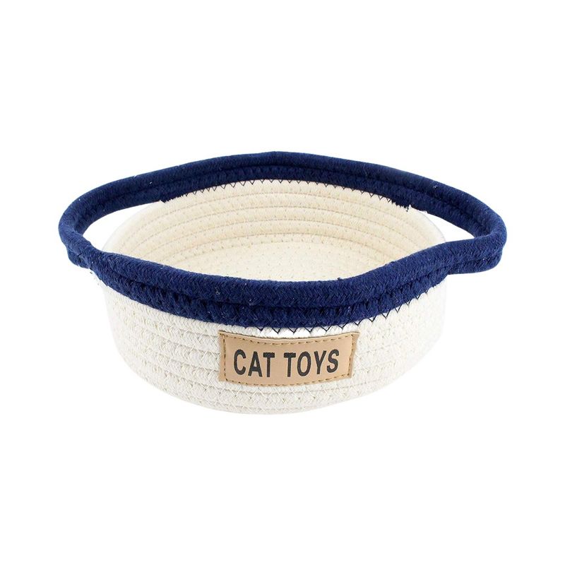 Midlee Cat Toy Rope Cotton Basket, 2 of 10