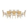 NicBex Dining Table Set for 8 Kitchen Table Set 6 Upholstered Armless Dining Chairs and 2 Padded Arm Chairs for Dining Room - 2 of 4